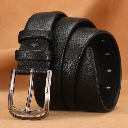 Mens Waist Belt Men Belts Leather Man For Jeans Black Male