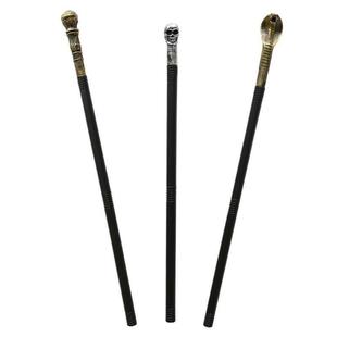 Skull Snake Scepter Toy Pharaoh Funny Carved Halloween