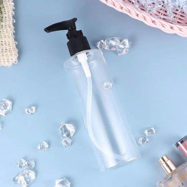 6 Pcs Plastic Bottle Toiletry Pump Refillable Press PET