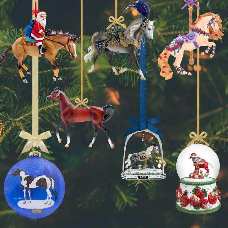Christmas Tree Ornament Horse Acrylic Christmas Flat Hanging