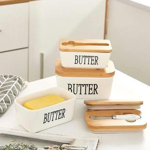 Box Ceramic Restaurant Sealed Butter Storage Container