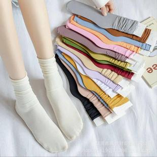 Summer Socks Velvet Loose Thin Girls Women for set 5Pairs