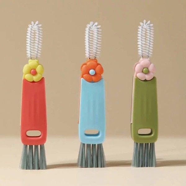 3 In 1 Bottle Brush Window Gap Brush Multifunctional Cup