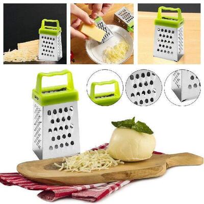 Four-Sided Grater Non-slip Handle Garlic Crusher Peelers