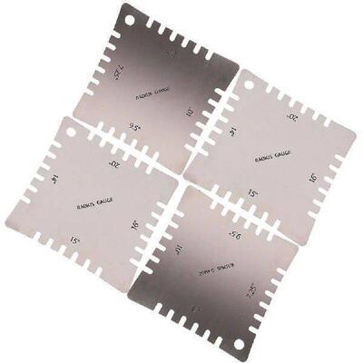 4 Pcs Instrument Acoustic Guitar Tuner Scale Ruler Arc