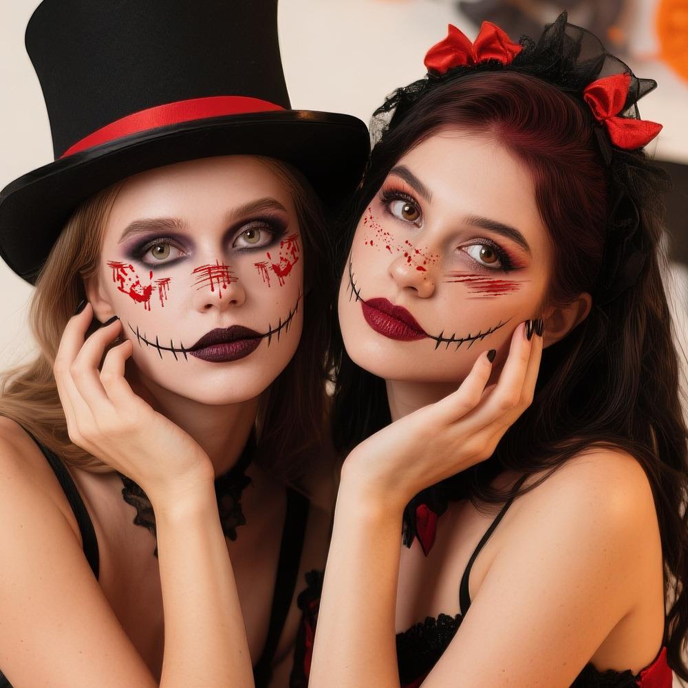 Halloween Scar Patch Festival Party Facial bloodstainspaster