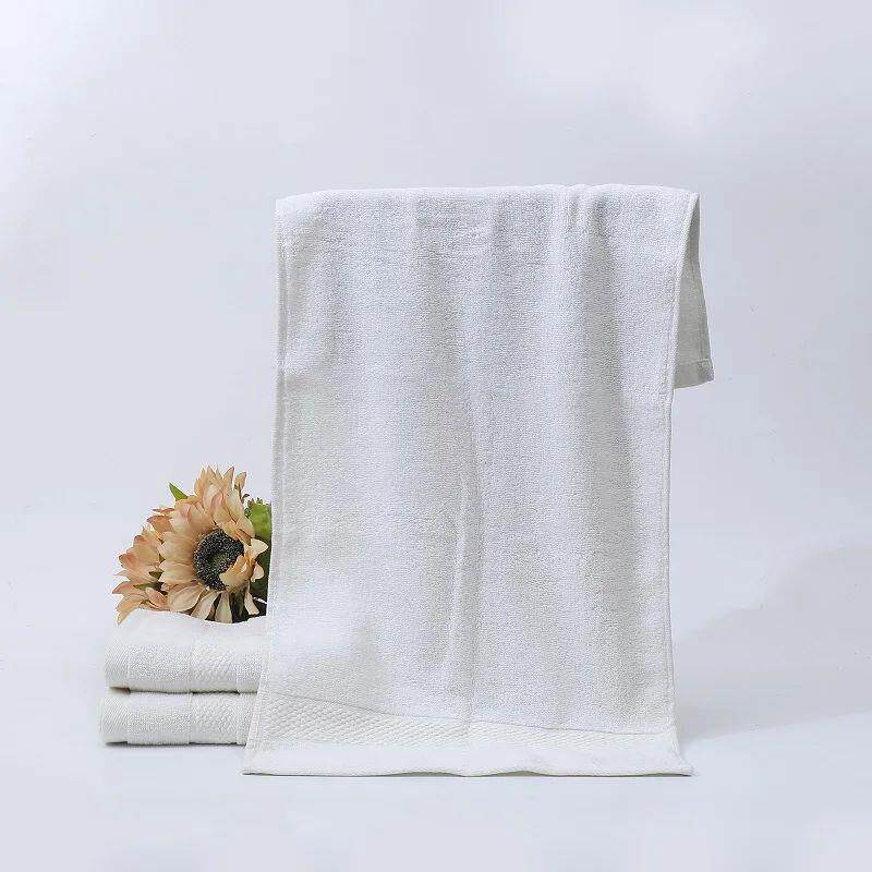 2/4/6pcs Cotton White Face Towels Set Soft Feel Hotel Towel