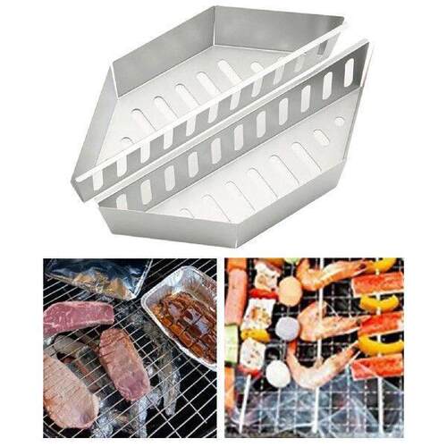 2 Pieces Charcoal Baskets Grilling Tray Grill Baskets for