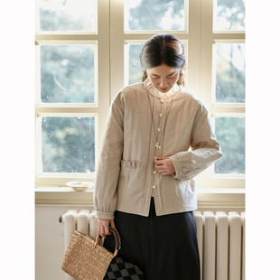 Seams 01028 Sense｜秋冬文艺复古木耳边正反两穿3M新雪丽绗棉衬衫