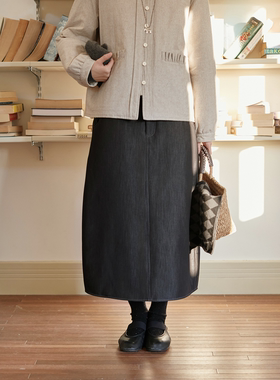 Seams Sense｜秋冬通勤百搭显瘦微花苞3M新雪丽夹棉半身裙17191