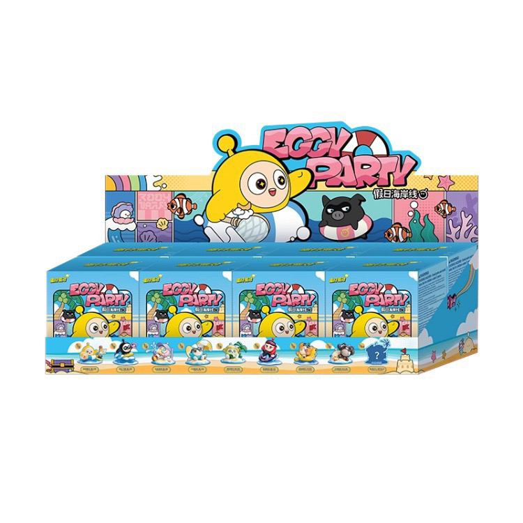 正版蛋仔派对假日海岸线系列盲盒手办公仔游戏周边潮玩具生日礼物