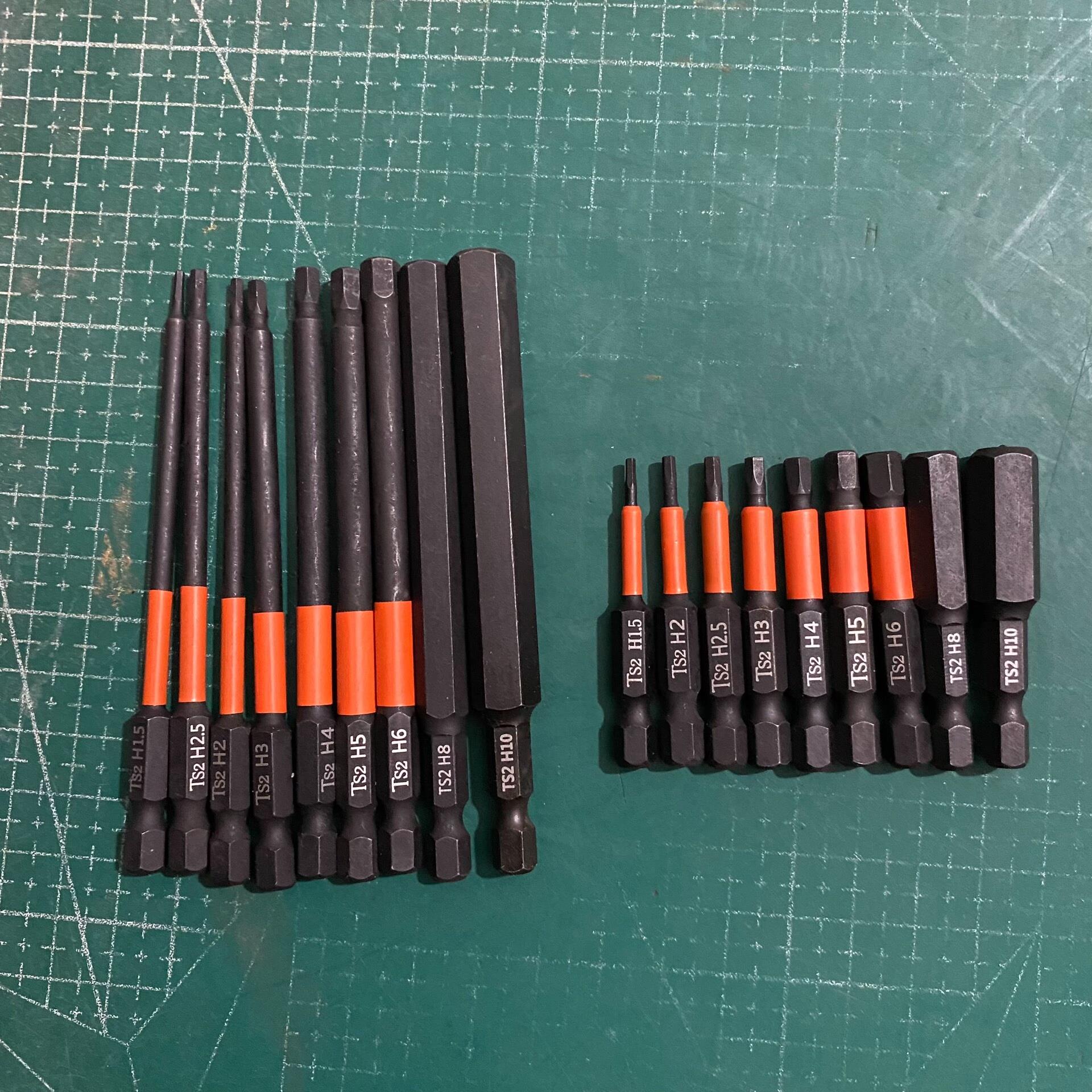 德国高硬度加长电动内六角批头气动电动螺丝刀批头强磁披头起子头