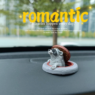 银河护卫队火箭小浣熊可爱树人格鲁特汽车中控台摆件车载桌面装饰