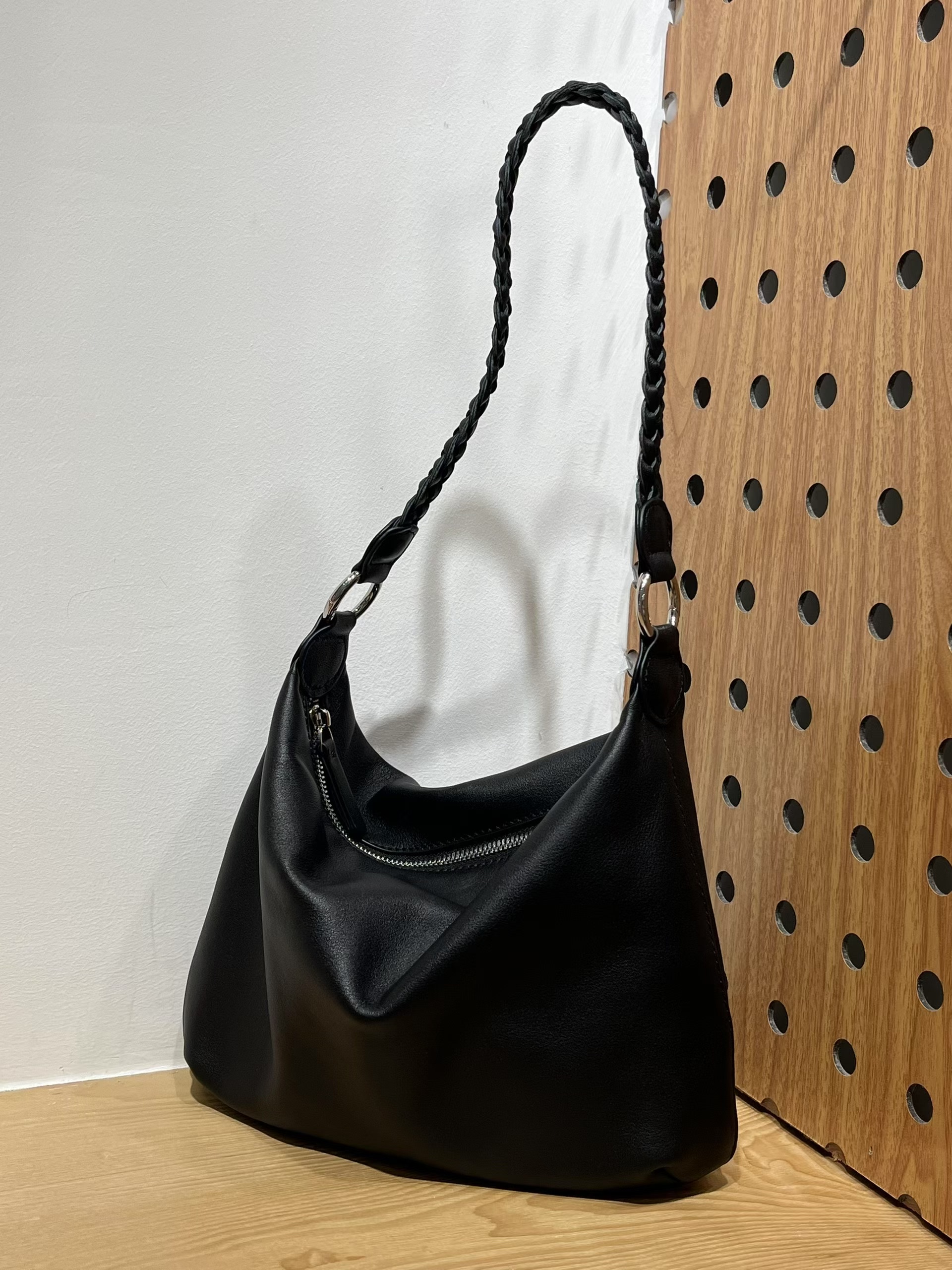 真皮头层牛皮包包女2025新款日韩简约时尚百搭单肩斜挎手提饺子包