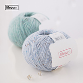 lifeyarn点点美丽奴彩点羊毛手工DIY编织细毛线团毛衣棒针钩针