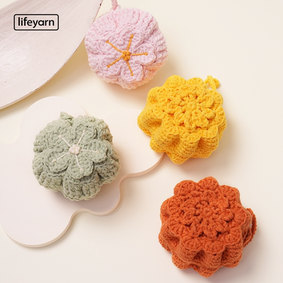 lifeyarn新品可可中秋材料包月饼网兜杯套手工diy钩针编织礼物