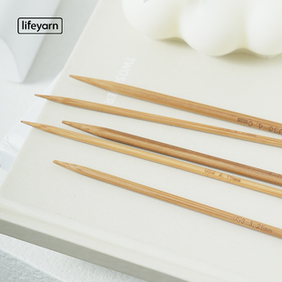 15cm长度棒针4根装 炭化棒针竹针工具毛衣针适合新手DIY编织毛线