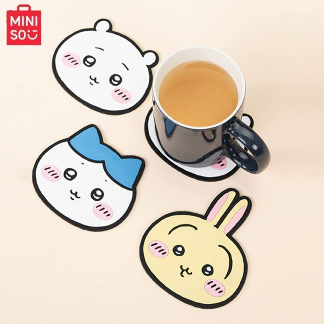 MINISO名创优品chiikawa杯垫茶杯垫可爱桌面隔热垫卡通创意乌萨奇,模玩/动漫/周边/娃圈三坑/桌游,动漫水杯/居家/百货,淘宝优惠券,粉丝福利购,淘宝优惠卷
