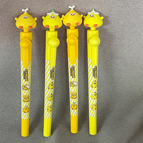 墩墩鸡系列转转黑色中性笔