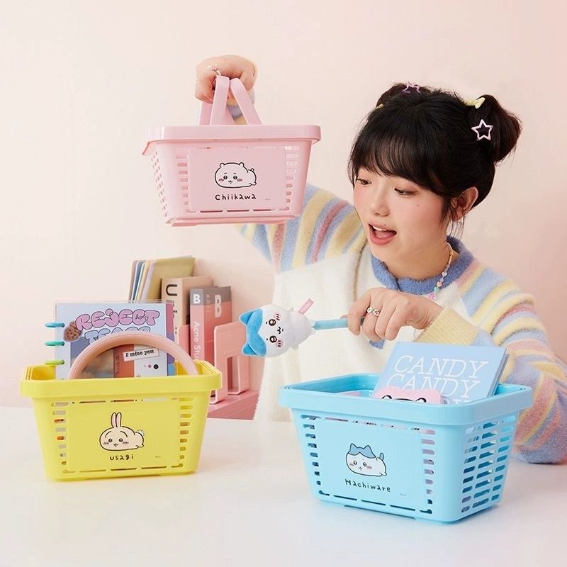 MINISO名创优品chiikawa系列手提篮系列收纳神器便捷储物购物篮