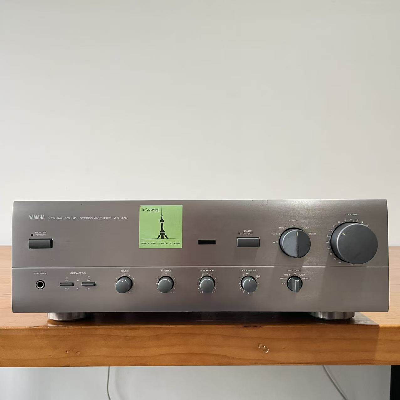二手YAMAHA雅马哈AX-470纯音乐功放机原装进口
