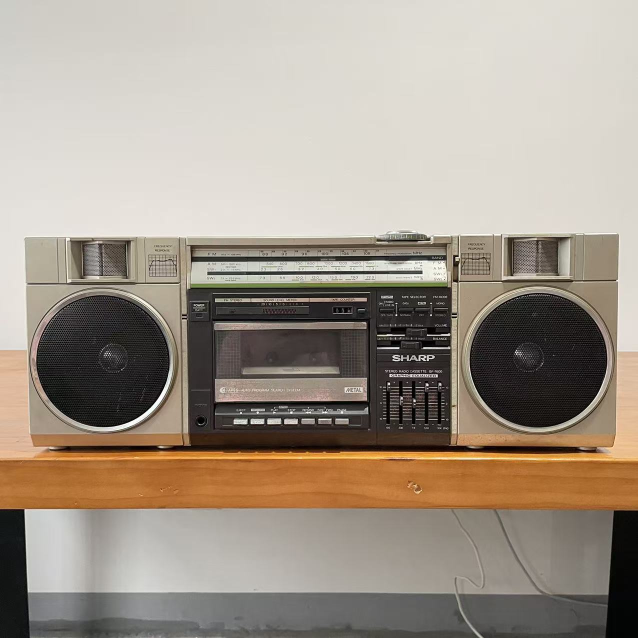 二手夏普GF-7600收录机磁带机原装进口