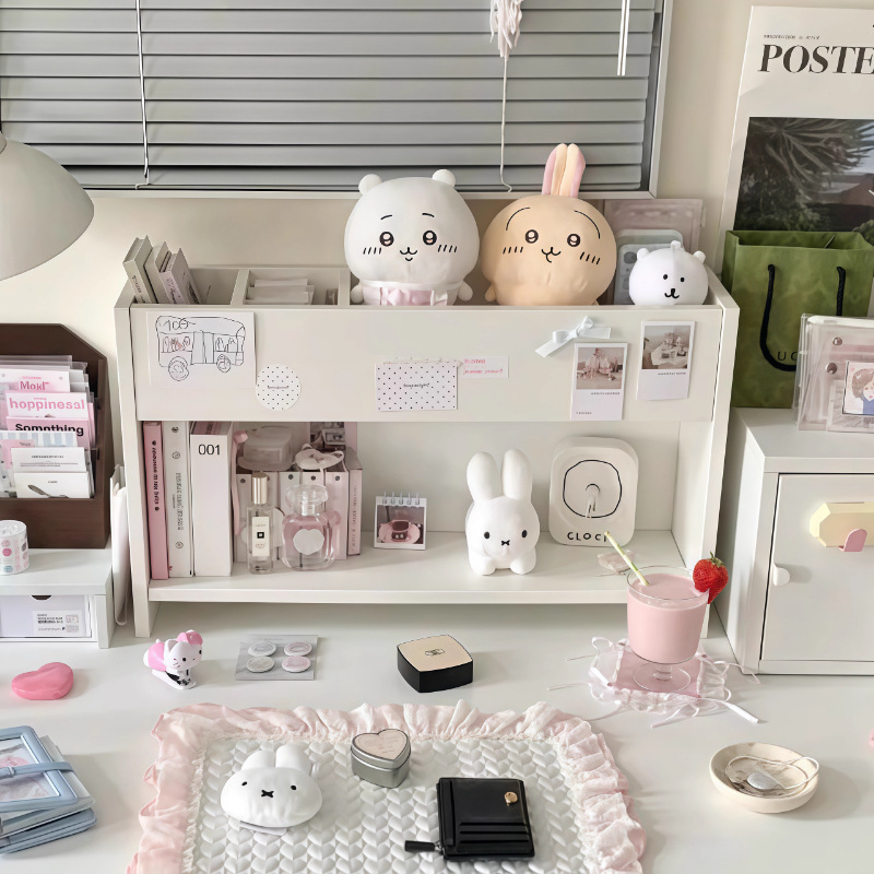 桌面书架立式展示架杂物收纳架简约宿舍储物架卧室多层桌上置物架