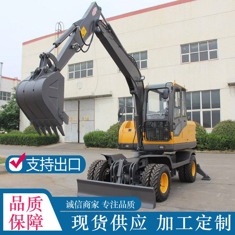 海拓工厂ht90轮式挖掘机 市政园林工程轮胎挖掘机 90轮式抓木机