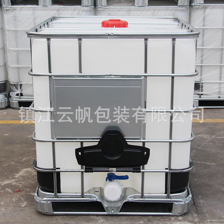 定制80大阀门吨桶全新加厚化工塑料1000升容器化工桶集装桶大容量