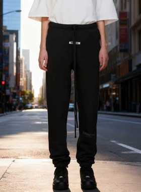 正品essentials裤子长裤男女加绒反光fog复线卫裤束脚裤FW19潮牌