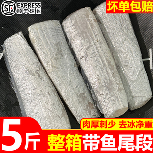带鱼尾段刀鱼段冰鲜冷冻去头小眼带鱼段海鲜水产整箱商用批发顺丰