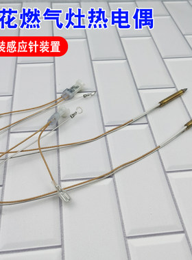 适用樱花燃气灶热电偶天然气配件熄火保护装置双孔插接式感应针铜