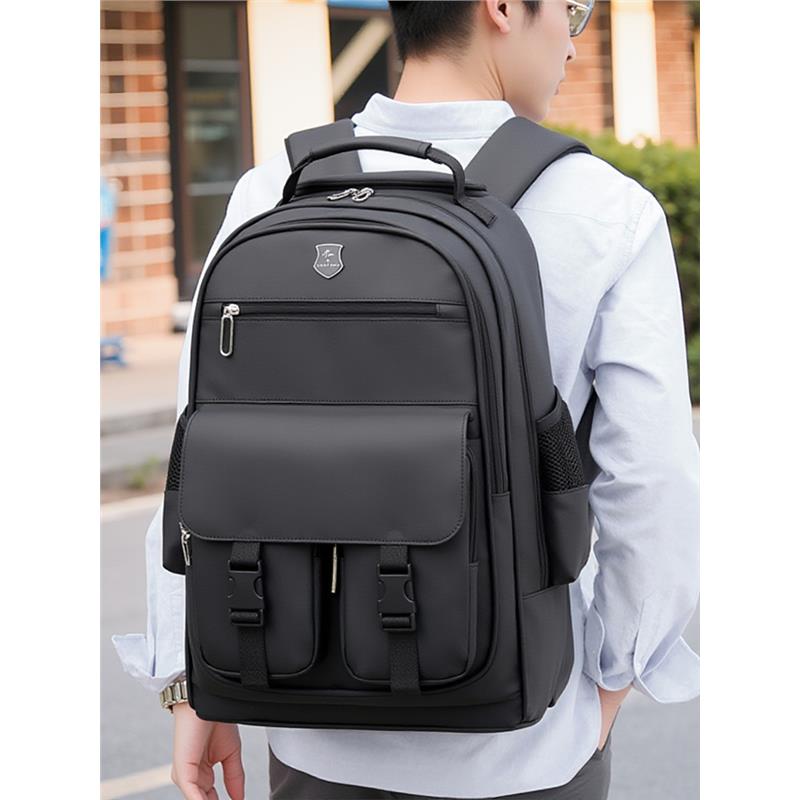 大容量休闲拉杆背包商务出差旅游登机包多隔层16寸电脑双肩包书包