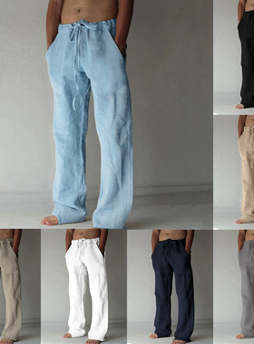 Men's casual trousers 男士休闲裤长裤休闲纯色薄款直筒宽松男裤