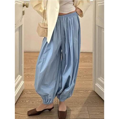 штаны жен брюки trousers women pants 女阔腿裤子
