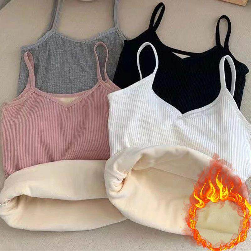 Women's Warmer Crop Vest Top Winter Thermal Thicken Tigh