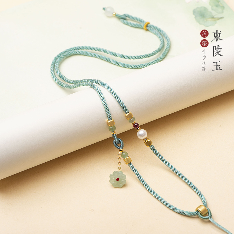 2mm吊坠绳翡翠玉石项链绳莲蓬珍珠石榴石挂坠玉佛牌挂脖绳子