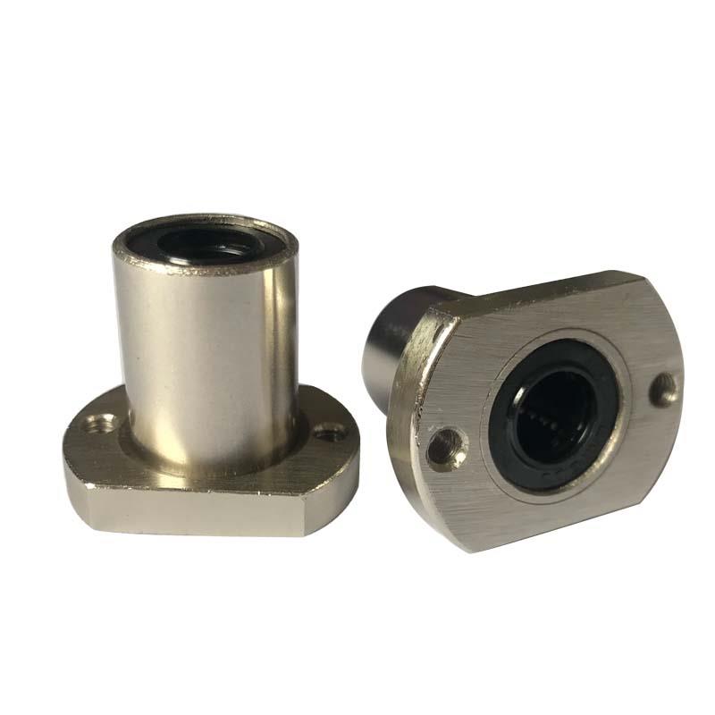 直线运动轴承法兰LHTC/LHTS/LHTR8 10 12 16 20螺纹通孔电镀防锈