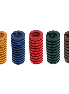 黄色矩形螺旋弹簧SWF14 16 18 20压缩弹簧日标TF模具弹簧扁线压簧