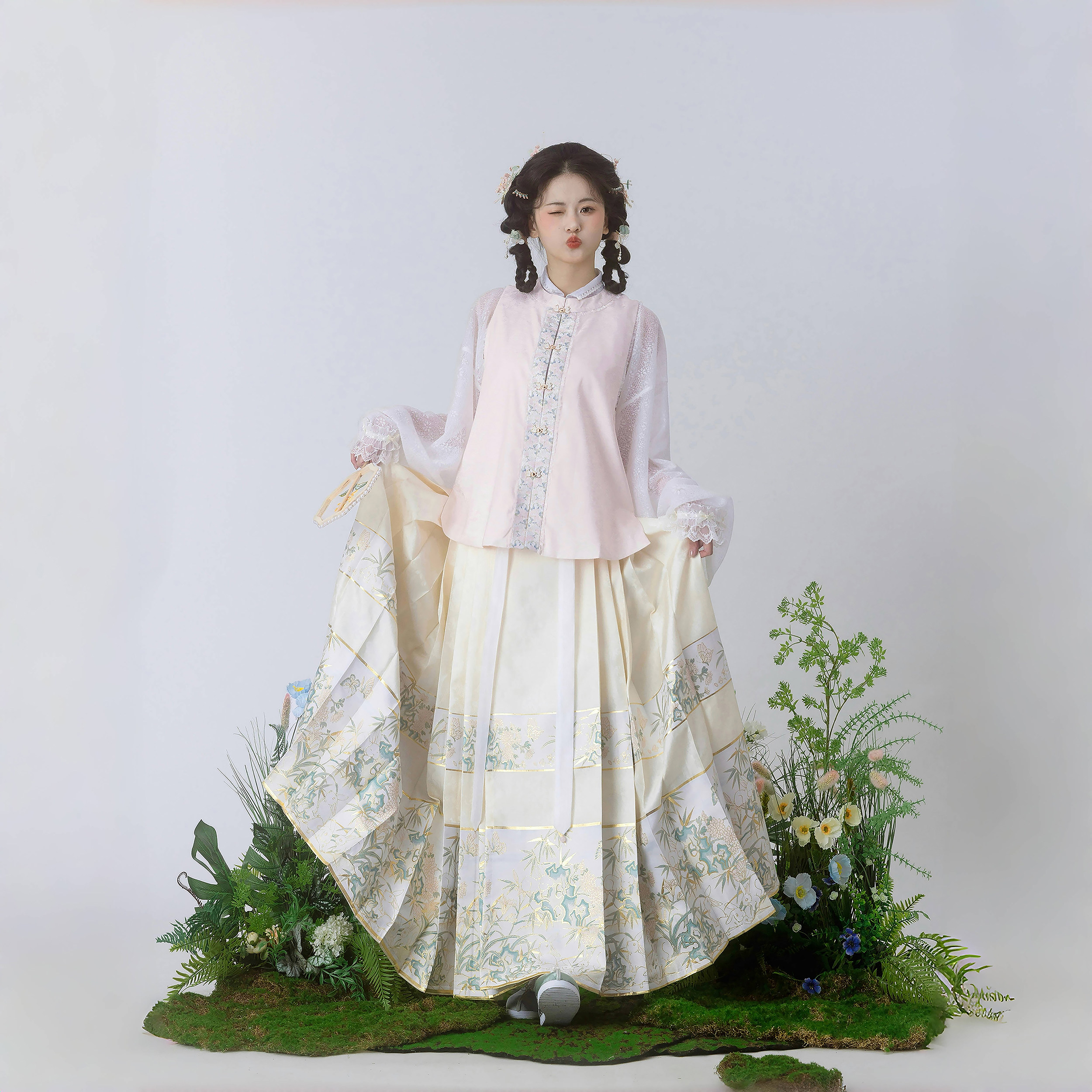 【汉服清仓】【醒春集】璟衣华裳原创明制少女风汉服马面裙春夏女,女装/女士精品,汉服套装,淘宝优惠券,粉丝福利购,淘宝优惠卷