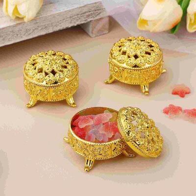 10 Pcs Rose Candy Box Wedding Boxes for Gifts Jars Present
