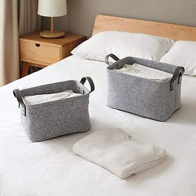 Felt basket, as laundry basket or for storing toys毛毡布收纳