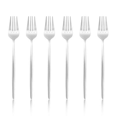6 Pcs Silvere/Golden Flatware Modern Stainless Steel Dinner