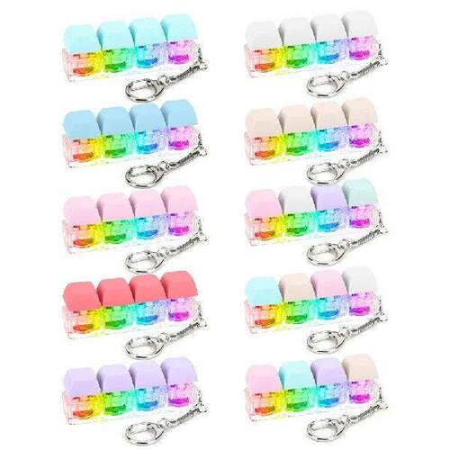 Keyboard Clicker Toy with LED Light Keyboard Fidget Toy