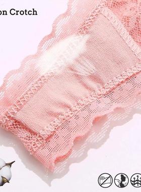 2PCS M-XL Women Lace Thong G-string Panties Sexy Floral Unde