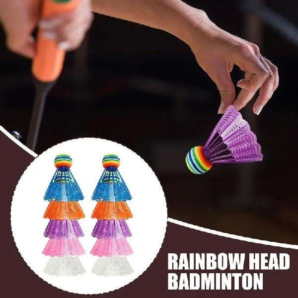 Nylon Rainbow Badminton Nylon Rainbow Head Badminton Kit