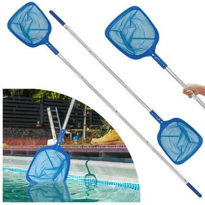 Pool Skimmer Net Pond Net with Telescopic Rod Fine Mesh