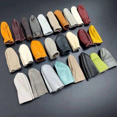 2Pcs Safe Leather Needle Felting for Thumb Index Finger