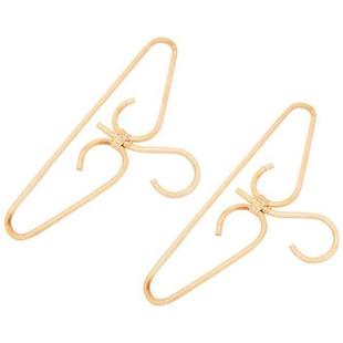 Hanger Natural Hand 2Pcs Clothes Woven Hook Rattan