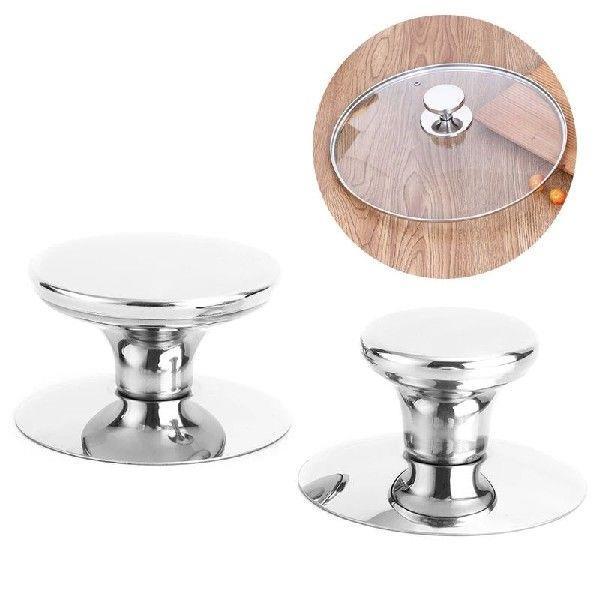 1 Pcs Oven Knob Stainless Steel Pot Pan Lid Cover Handle